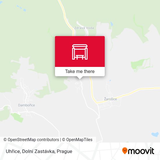 Uhřice, Dolní Zastávka map