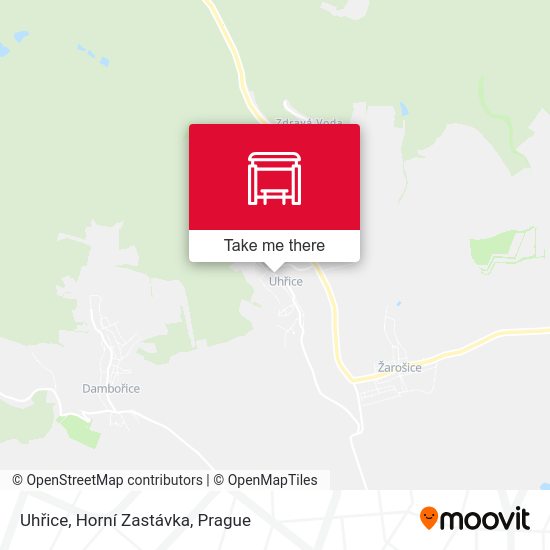 Uhřice, Horní Zastávka map