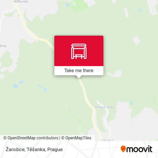 Žarošice, Těšanka map