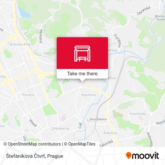 Štefánikova Čtvrť map
