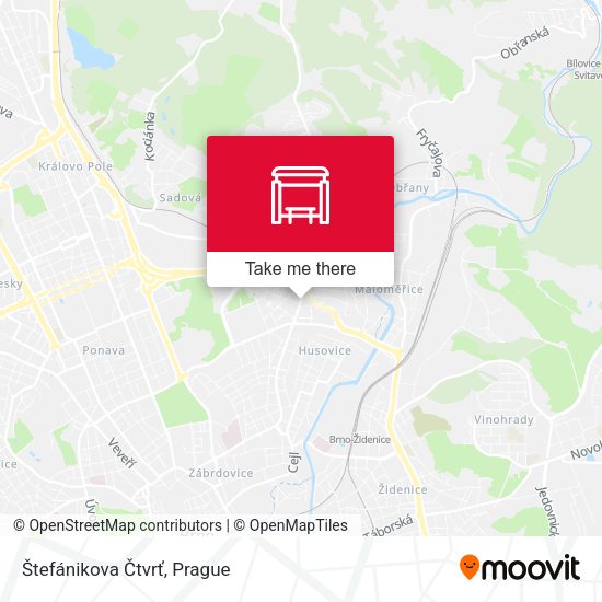 Štefánikova Čtvrť map