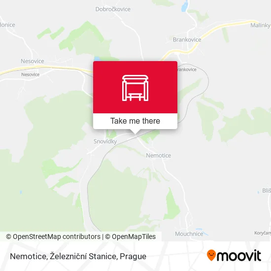 Nemotice, Železniční Stanice map