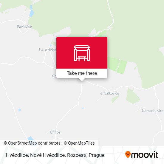 Hvězdlice, Nové Hvězdlice, Rozcestí map