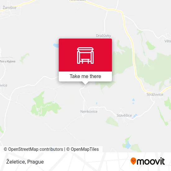 Карта Želetice