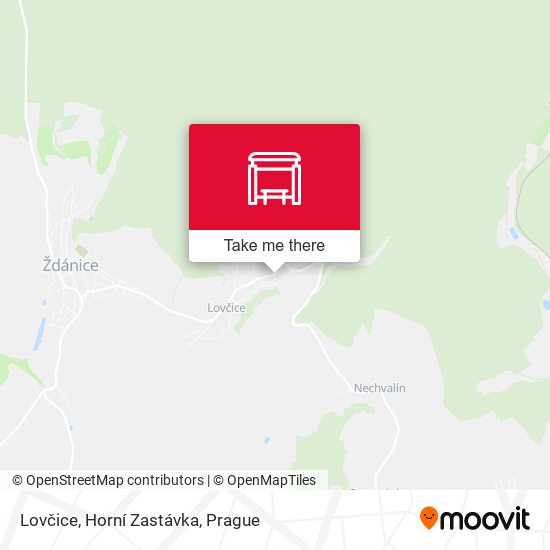 Lovčice, Horní Zastávka map