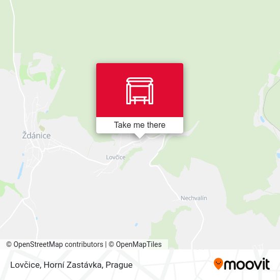 Lovčice, Horní Zastávka map