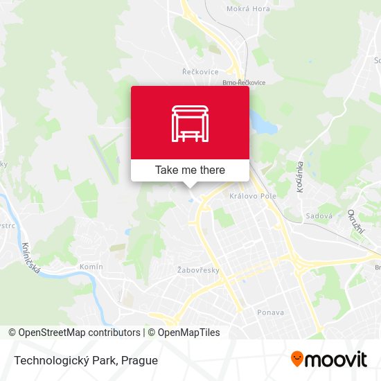 Technologický Park map