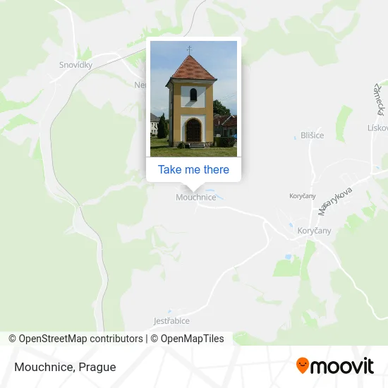 Карта Mouchnice