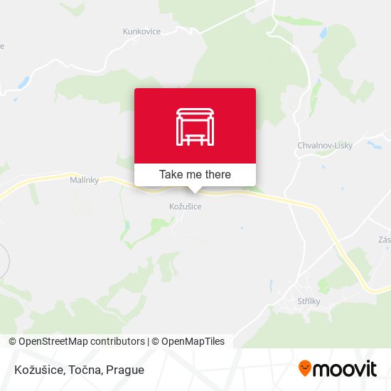 Kožušice, Točna map