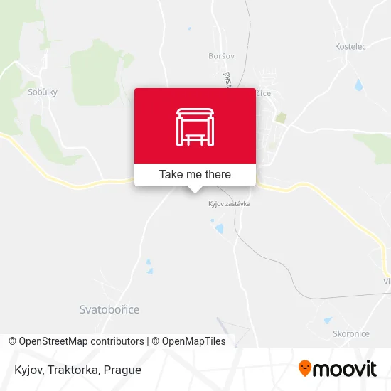Карта Kyjov, Traktorka