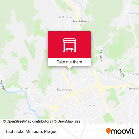 Карта Technické Muzeum
