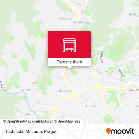Карта Technické Muzeum