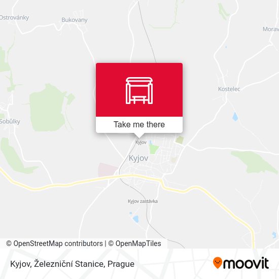 Kyjov, Železniční Stanice map