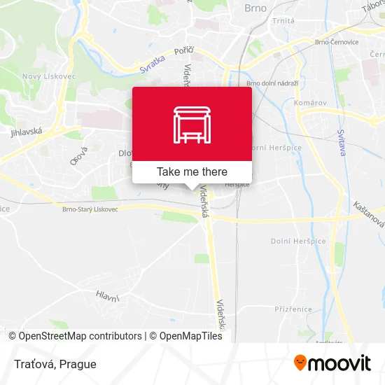 Карта Traťová
