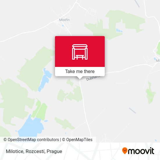 Milotice, Rozcestí map