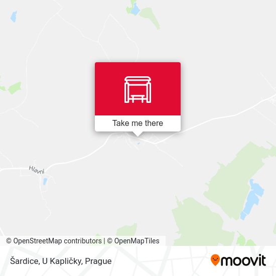 Карта Šardice, U Kapličky