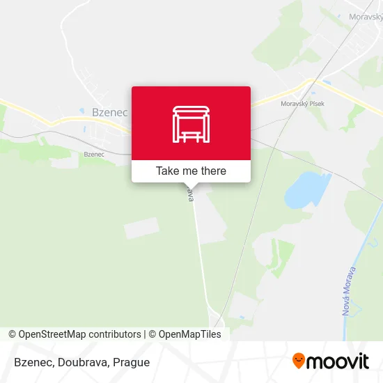 Карта Bzenec, Doubrava