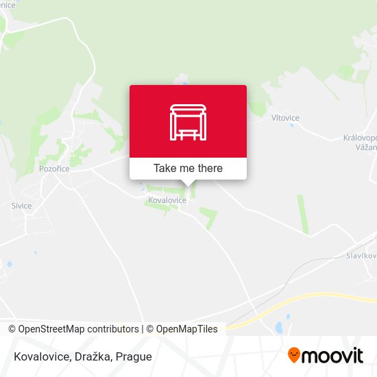 Kovalovice, Dražka map