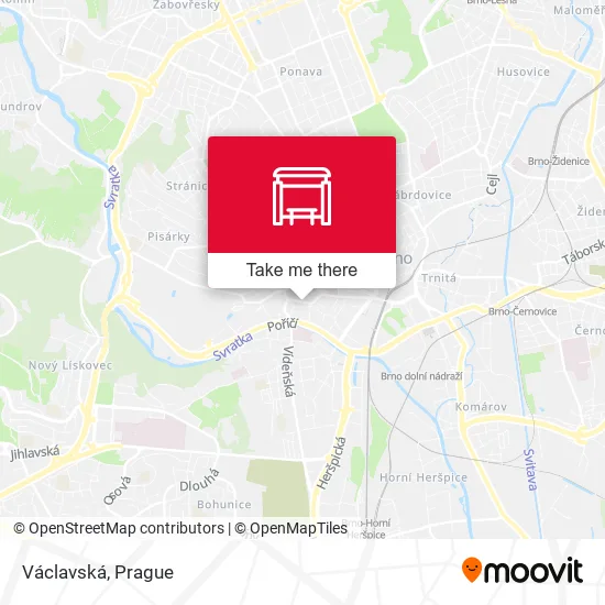 Карта Václavská