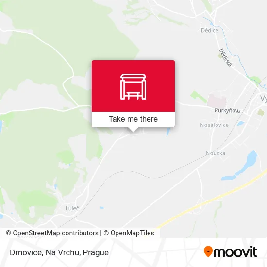 Карта Drnovice, Na Vrchu