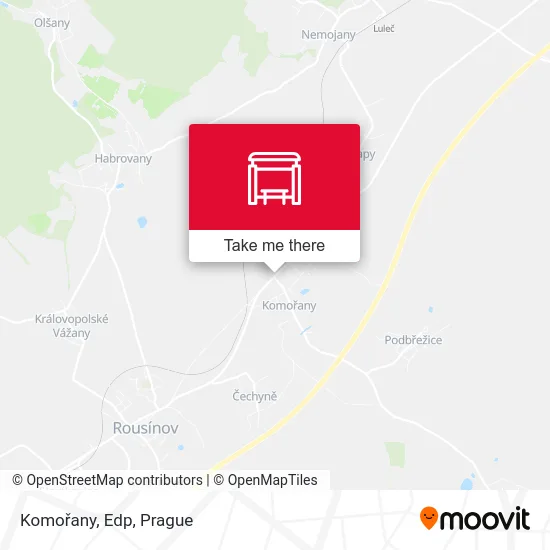 Карта Komořany, Edp