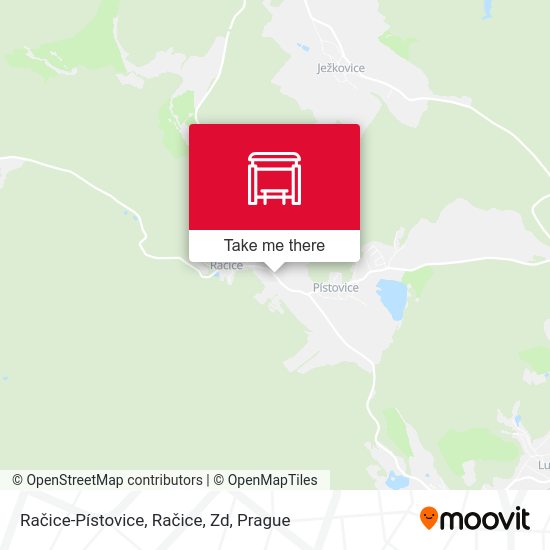 Račice-Pístovice, Račice, Zd map