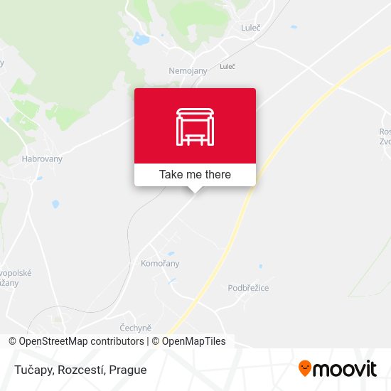 Tučapy, Rozcestí map