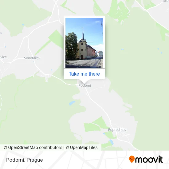 Podomí map