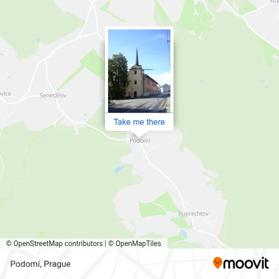 Podomí map
