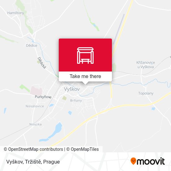 Vyškov, Tržiště map