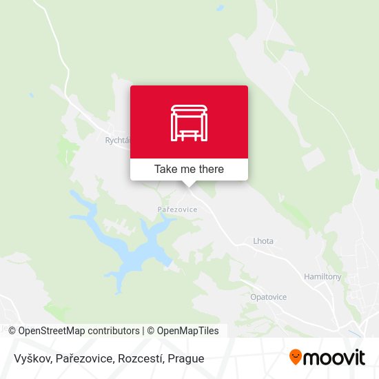 Vyškov, Pařezovice, Rozcestí map