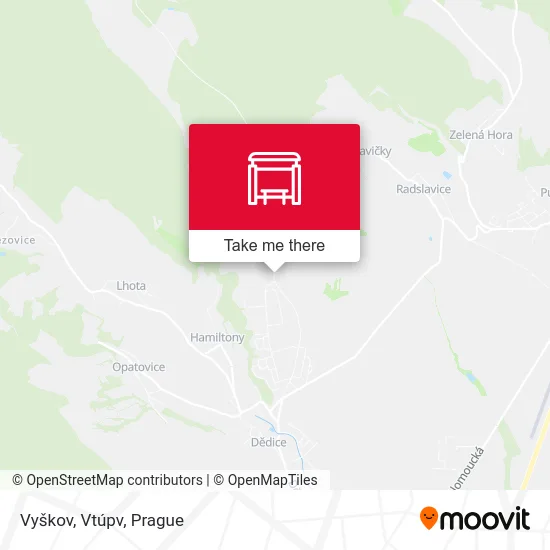 Карта Vyškov, Vtúpv