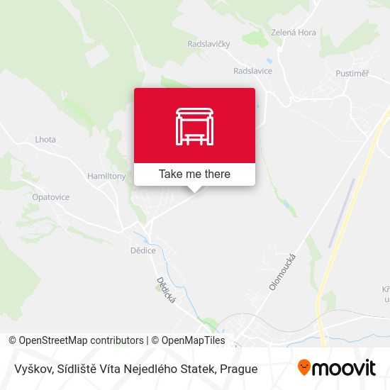 Vyškov, Sídliště Víta Nejedlého Statek map