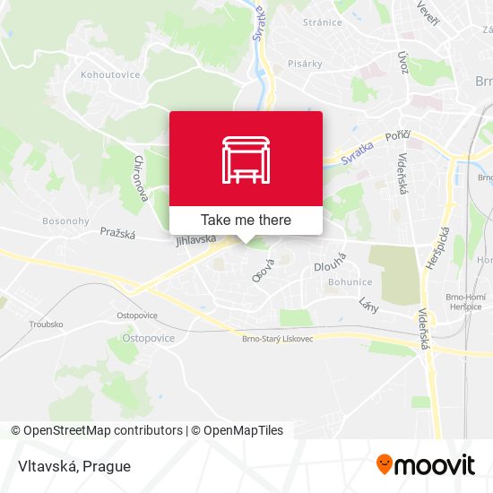Карта Vltavská