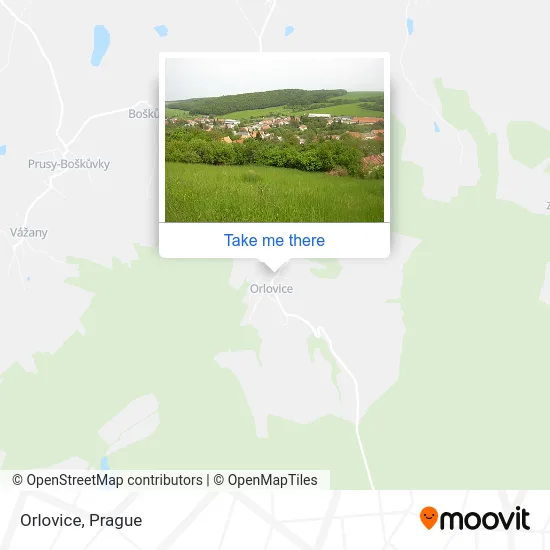 Карта Orlovice