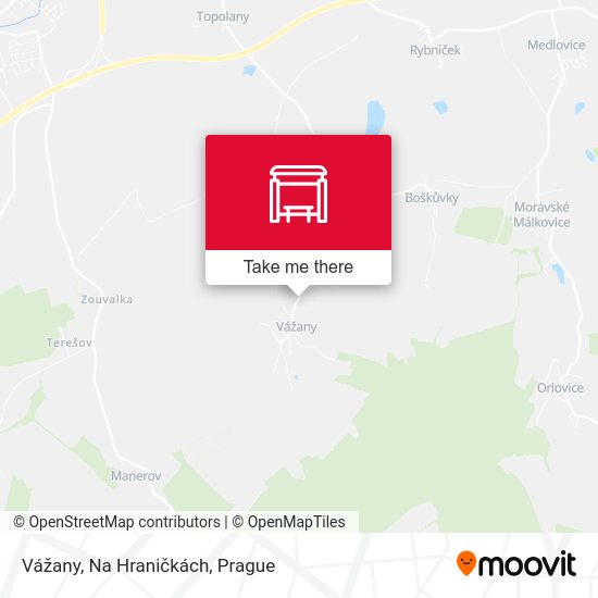 Vážany, Na Hraničkách map