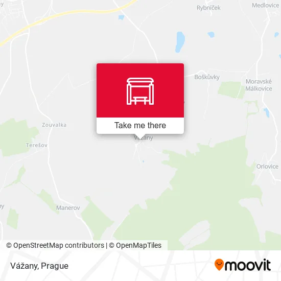 Карта Vážany