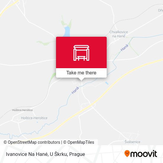 Ivanovice Na Hané, U Škrku map