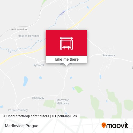 Карта Medlovice