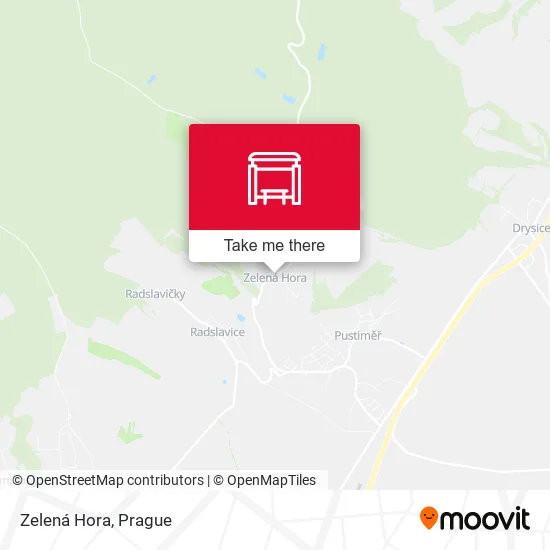 Карта Zelená Hora