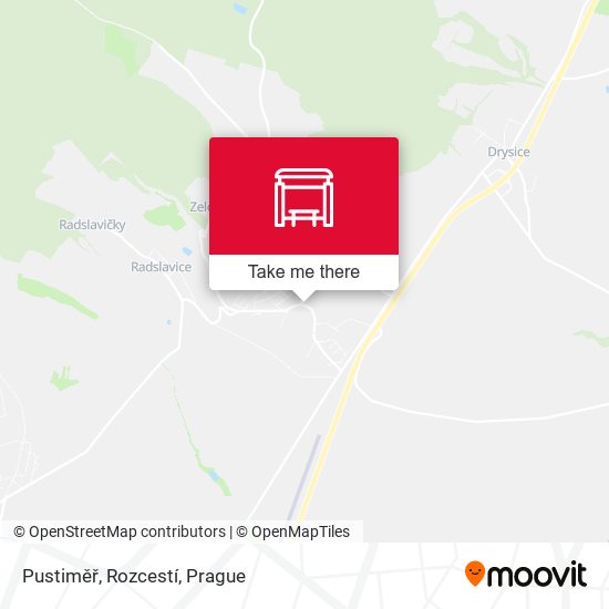 Pustiměř, Rozcestí map