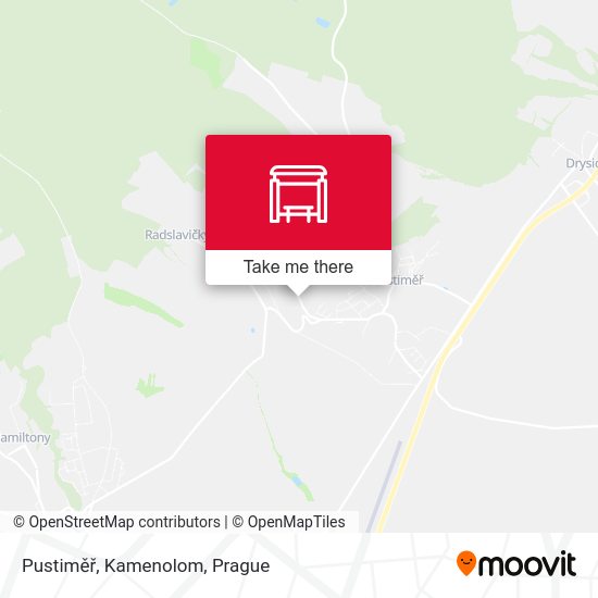 Pustiměř, Kamenolom map