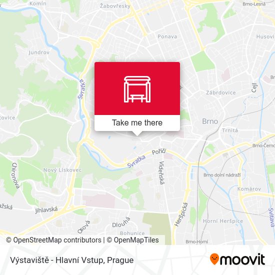 Výstaviště - Hlavní Vstup map