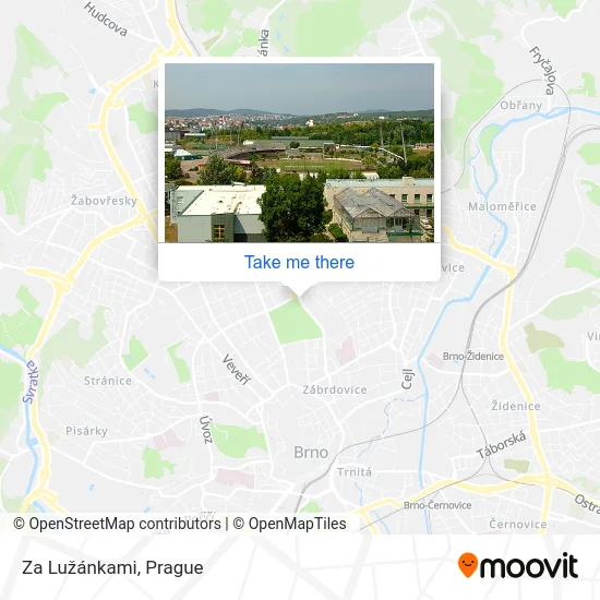 Карта Za Lužánkami