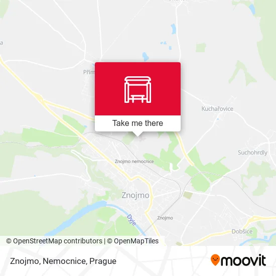 Карта Znojmo, Nemocnice