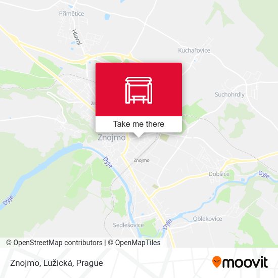Znojmo, Lužická map