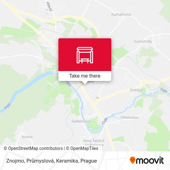 Znojmo, Průmyslová, Keramika map