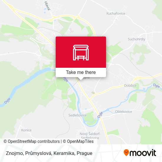 Znojmo, Průmyslová, Keramika map