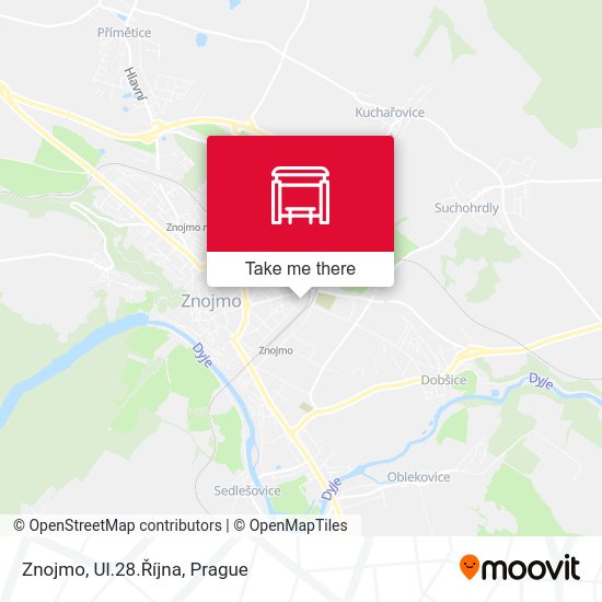 Znojmo, Ul.28.Října map