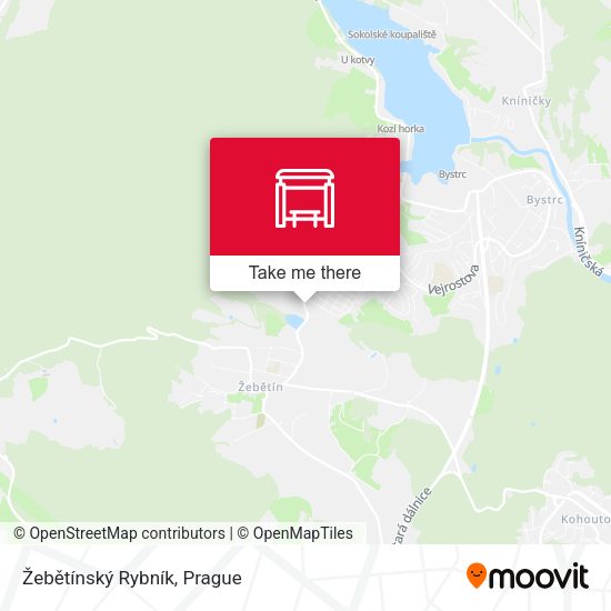 Žebětínský Rybník map